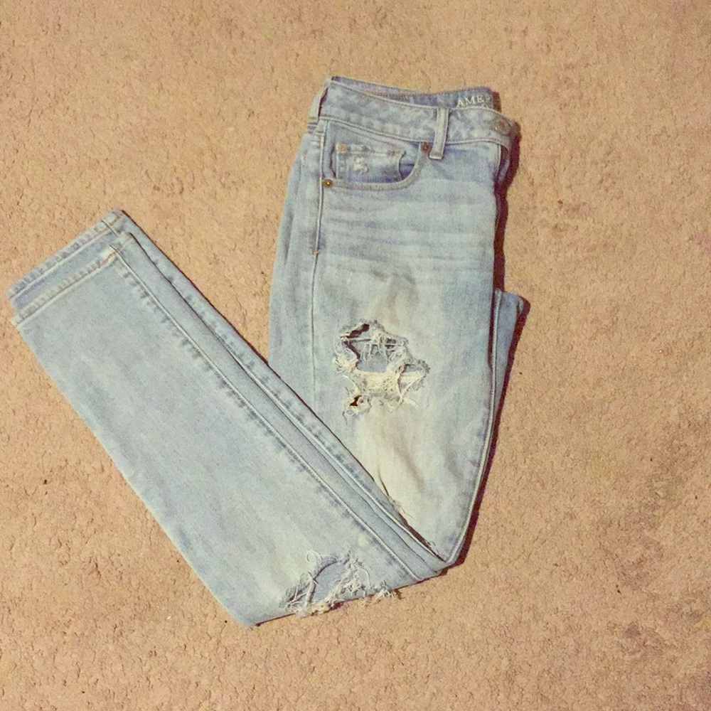 AE regular skinny jeans size 2